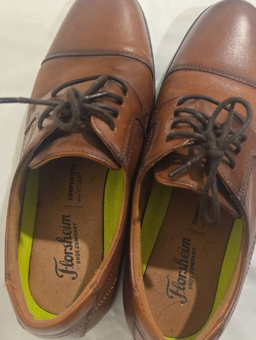 Florsheim Brown Cap-Toe Oxford Dress Shoes